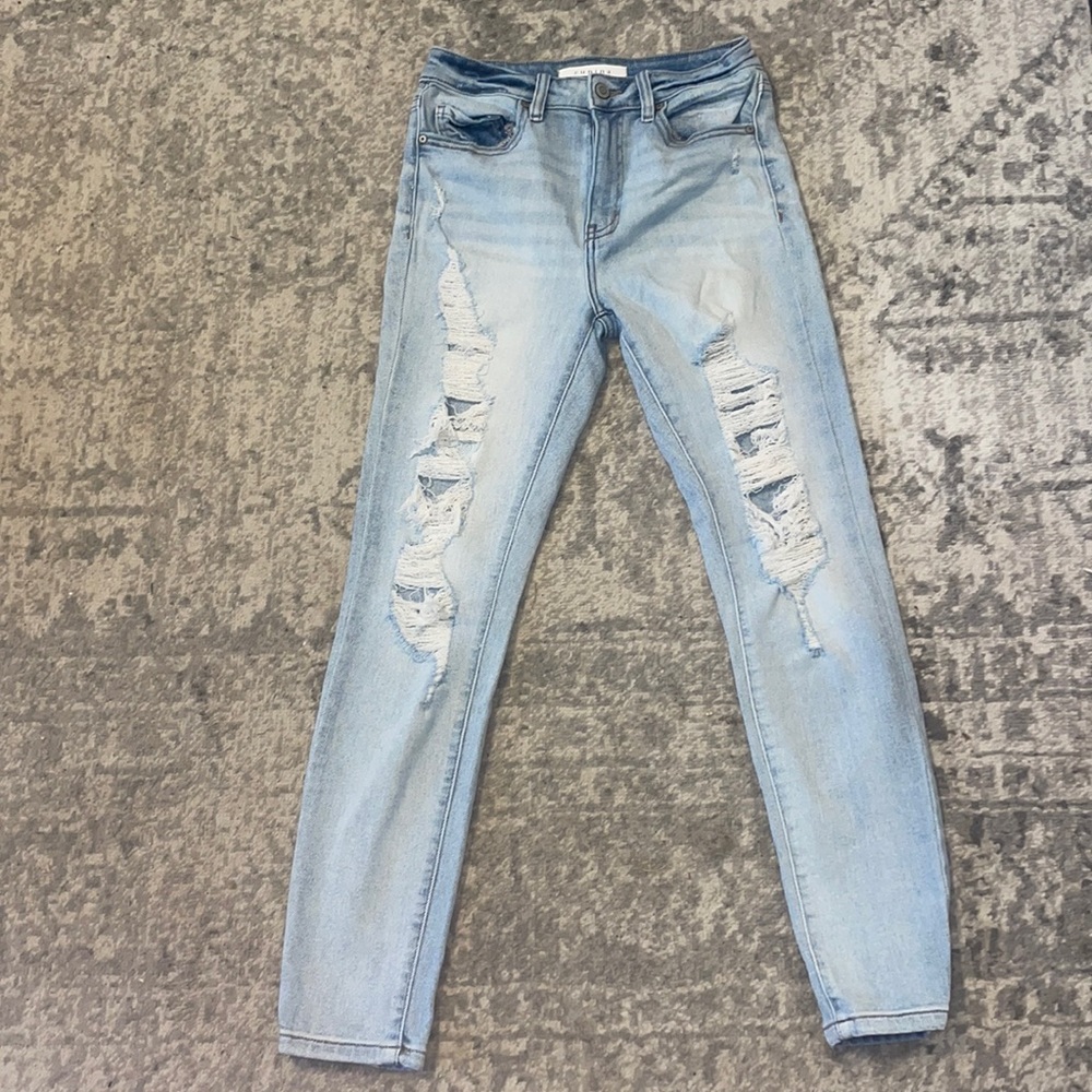 Eunina Bella Super High Rise Skinny Ankle Jeans
